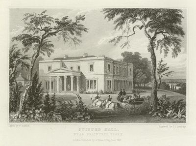 Stisted Hall, nära Braintree, Essex av William Henry Bartlett