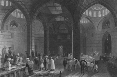 Den store khanen i Damaskus av William Henry Bartlett