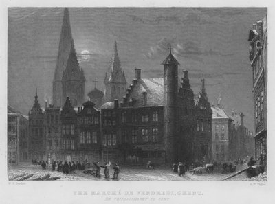 Fredagsmarschen, Gent (gravyr) av William Henry Bartlett