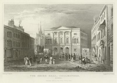 The Shire Hall, Chelmsford, Essex av William Henry Bartlett