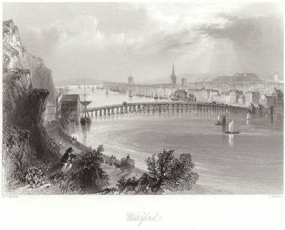 Waterford i County Waterford av William Henry Bartlett