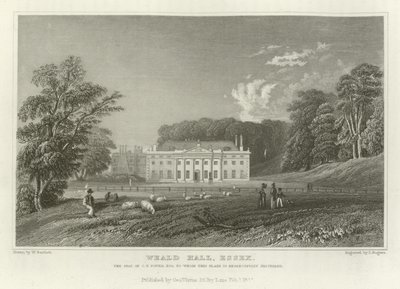 Weald Hall, Essex, säte för C T Tower, Esquire av William Henry Bartlett