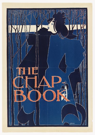 The Blue Lady, affisch för The Chap-Book av William Henry Bradley