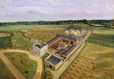 Tiptree Hall and Farm, Essex, ca 1850-60 av William Henry Browne