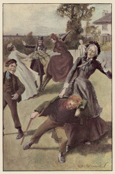 Min moster kastade sig över honom av William Henry Charles Groome