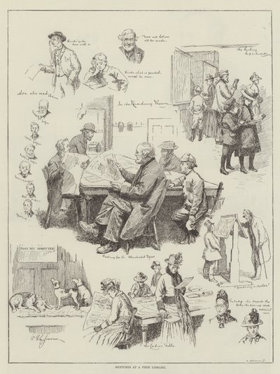 Skisser på ett gratis bibliotek av William Henry Charles Groome