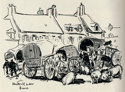 Montreuil-Sur-Mer, Frankrike, c1907. av William Henry Charlton