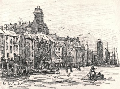 North Shields (kol på papper) av William Henry Charlton