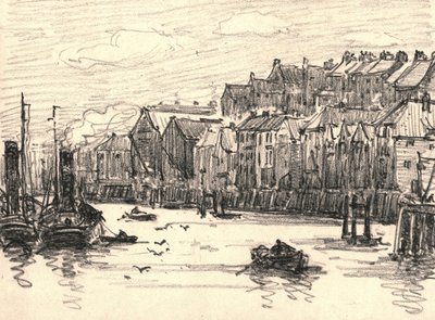 North Shields (kol på papper) av William Henry Charlton