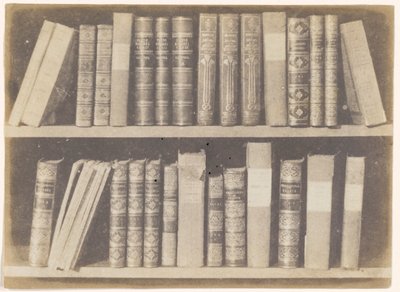 A Scene in a Library, plåt VIII från Pencil of Nature av William Henry Fox Talbot
