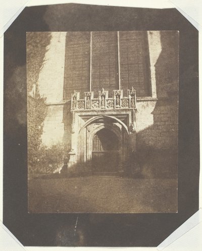 Antika dörren, Magdalen College, Oxford av William Henry Fox Talbot