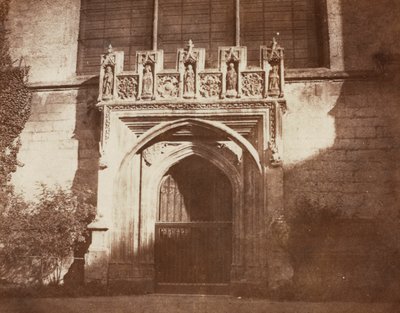 Ancient Door, Magdalen College, Oxford, 1843. av William Henry Fox Talbot
