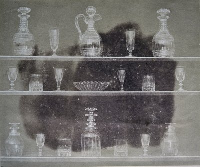 Artiklar av glas, fotografi, från Pencil of Nature, 1844 av William Henry Fox Talbot