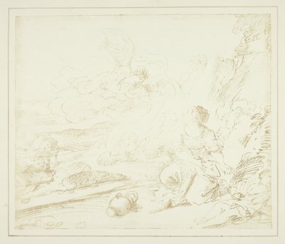 Hagar i öknen av William Henry Fox Talbot