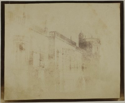 Lacock Abbey, södra framsidan mot Sharingtons torn av William Henry Fox Talbot