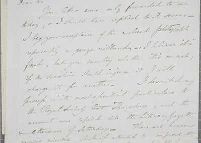 Undertecknat brev från William Henry Fox Talbot till James David Forbes, 1839 av William Henry Fox Talbot