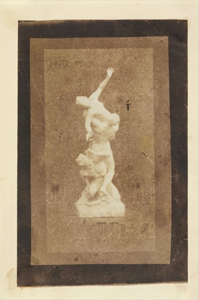 Statyett av The Rape of the Sabines (Brewsters kopia av ett Talbot-tryck) av William Henry Fox Talbot