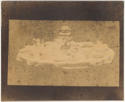 Bord dukat för te av William Henry Fox Talbot