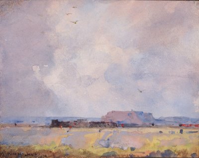 I platålandet, med en bebodd Pueblo av William Henry Holmes