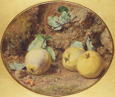 Kvitten och hagtornsbär av William Henry Hunt