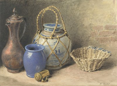 Stilleben med ingefärsburk, ca 1825 (wc över grafit på papper) av William Henry Hunt