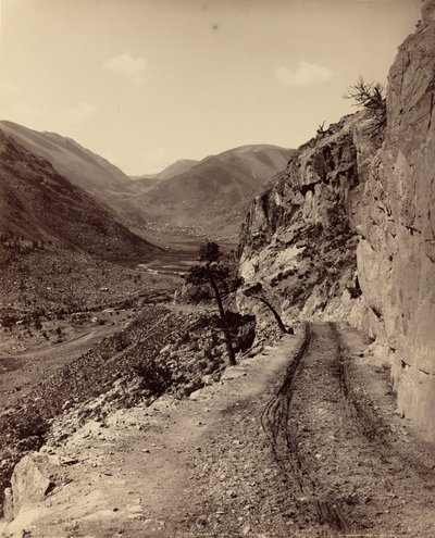 Georgetown, Colorado, från Democratic Mountain av William Henry Jackson