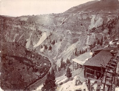 Gilman och Eagle River Canyon, ca 1880-90 av William Henry Jackson