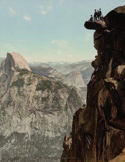 Glacier Point och South Dome, Yosemite Valley, Kalifornien,publicerad 1898 (foto) av William Henry Jackson