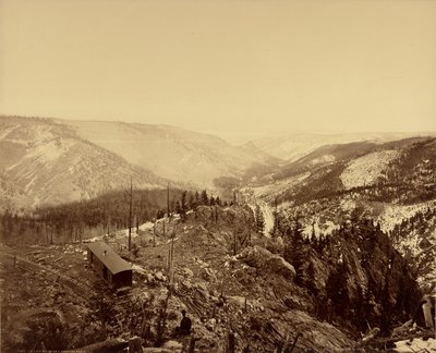 Los Pinos-dalen, blickar österut av William Henry Jackson