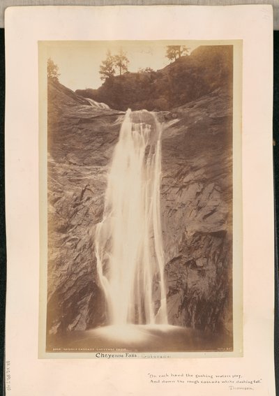 Middle Cascade. Cheyenne Falls av William Henry Jackson