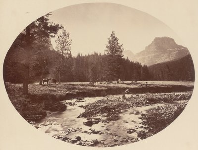 Palace Butte Park, Gallatin Mountains, Montana Territory av William Henry Jackson