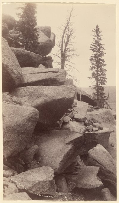 [Studie av stenar, Green Mountain Falls, Colorado] av William Henry Jackson