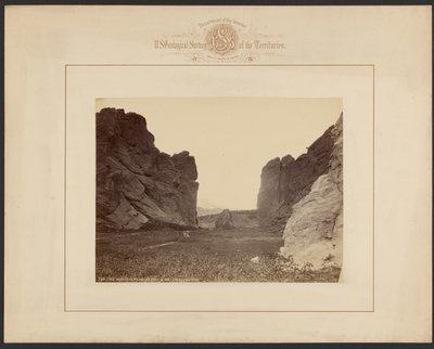Den vackra porten -- Garden of the Gods, Colorado av William Henry Jackson