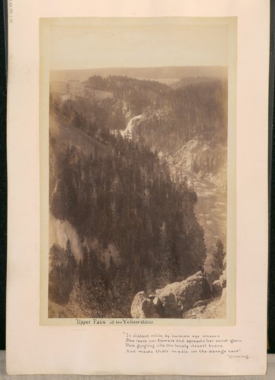 Yellowstones övre vattenfall av William Henry Jackson