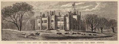 Dalmeny, Lord Roseberys säte, där Gladstone har bott. av William Henry James Boot