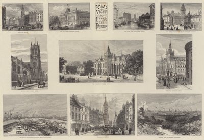 Kungligt besök i Leeds och Preston av William Henry James Boot