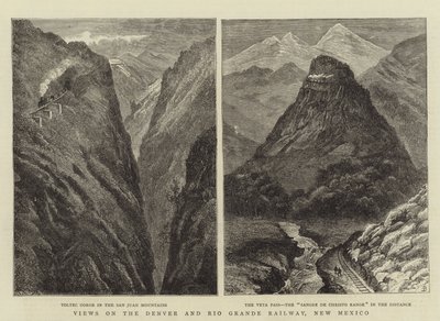 Utsikt över Denver och Rio Grande Railway, New Mexico av William Henry James Boot