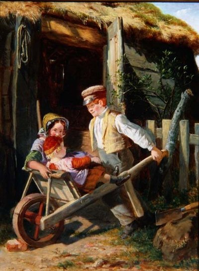 Skottkärra (panel) av William Henry Knight