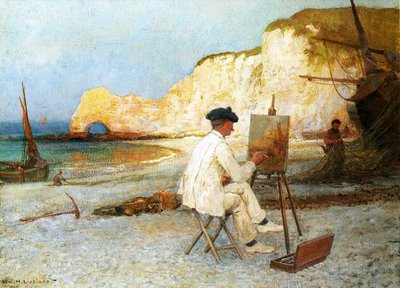 A Painter by the Sea Side, ca 1885 (olja på duk) av William Henry Lippincott