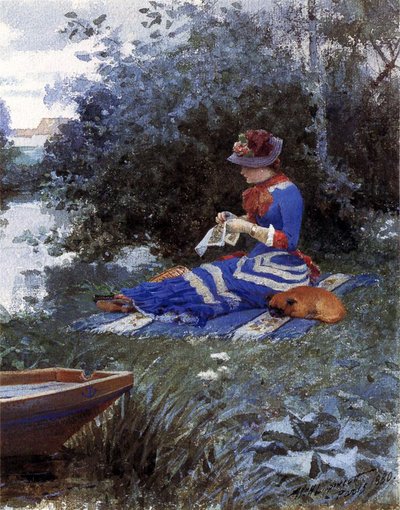 En lugn eftermiddag, 1880 av William Henry Lippincott