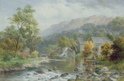 Närmar sig hösten på Arran, Dolgelly (par 77868) av William Henry Mander
