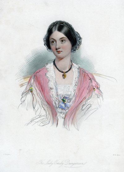 Lady Emily Dungarvon, 1800-talet. av William Henry Mote