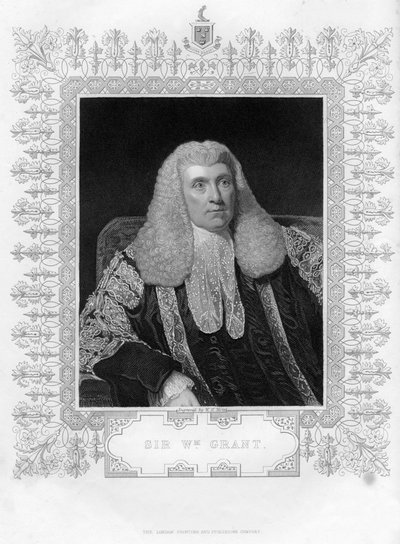 Sir William Grant 1752-1832, skotsk advokat och politiker, 1800-talet. av William Henry Mote