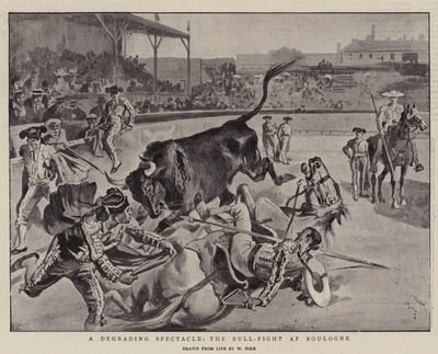Ett förnedrande skådespel, tjurfäktningen i Boulogne av William Henry Pike