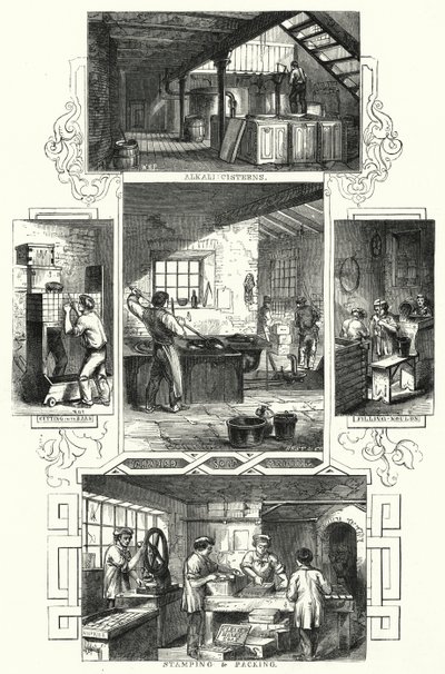 Tillverkning av tvål (gravyr) av William Henry Pike
