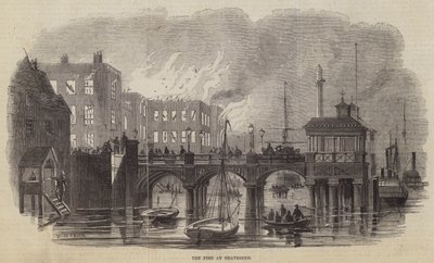 Branden i Gravesend av William Henry Pike