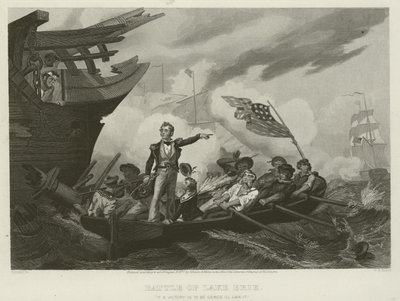 Slaget vid Lake Erie, 1813 av William Henry Powell
