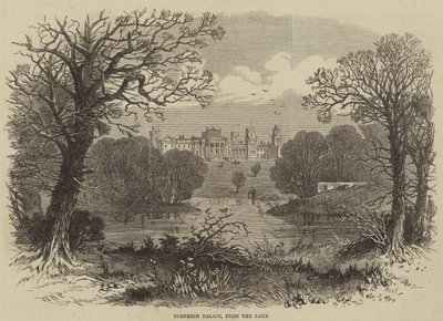 Blenheim Palace, from the Lake  av William Henry Prior