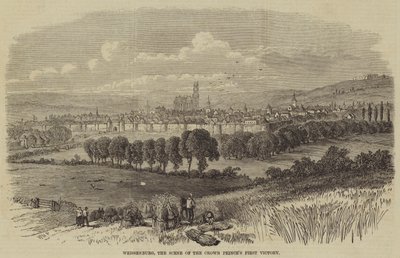Weissenburg, platsen för kronprinsens första seger av William Henry Prior