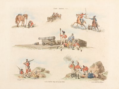?Lägerscener?, 1803 av William Henry Pyne